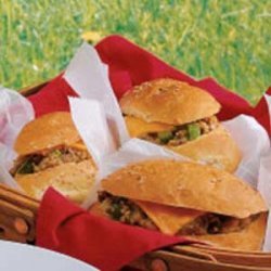 Hot Beef Cheddar Subs recipe