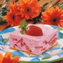 Strawberry Gelatin Dessert recipe