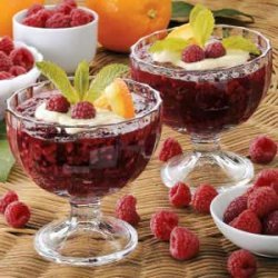 Raspberry Dessert with Vanilla Sauce recipe