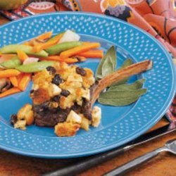 Stuffing-Topped Venison Chops recipe