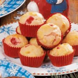 Cherry Vanilla Mini Muffins recipe