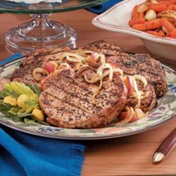 Pork Chops with Onions and Apples recipe