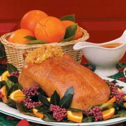 Roast Duck with Orange Glaze recipe