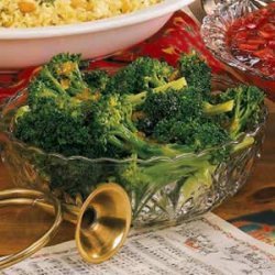 Broccoli with Ginger-Orange Butter recipe