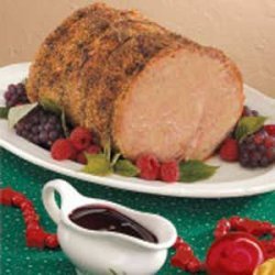 Roast Pork with Raspberry Sauce recipe
