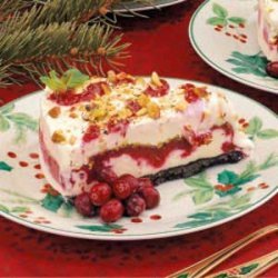 Cranberry Pistachio Ice Cream Cake recipe