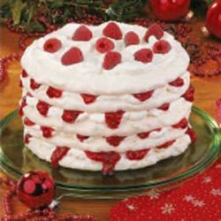 Raspberry-Filled Meringue Torte recipe