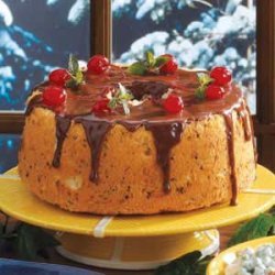 Chocolate Cherry Angel Cake recipe