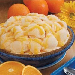 Orange-Swirl Yogurt Pie recipe