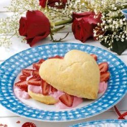 Valentine Strawberry Shortcake recipe