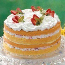 Strawberry Custard Torte recipe