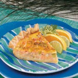 Cheddar Salmon Quiche recipe