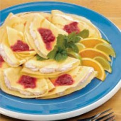 Creamy Rhubarb Crepes recipe