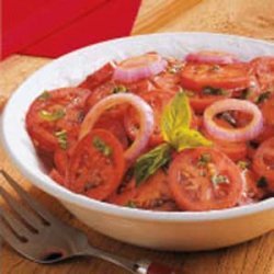 Plum Tomatoes with Balsamic Vinaigrette recipe