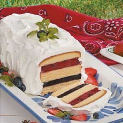 Red, White 'n' Blue Torte recipe