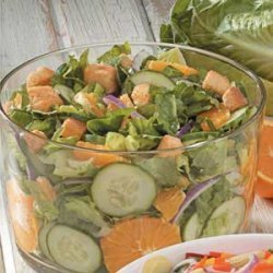 Orange Cucumber Tossed Salad recipe