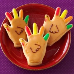 Handprint Turkey Cookies recipe