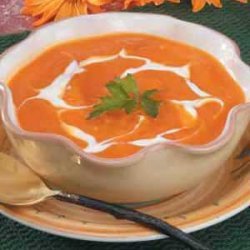 Chilled Squash and Carrot Soup recipe