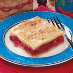 Danish Cherry Rhubarb Dessert recipe