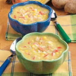 Creamy Corn Crab Soup recipe