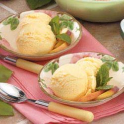 Peach Frozen Yogurt recipe