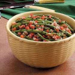 Green Beans with Peppers recipe