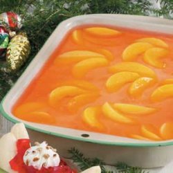 Peaches 'n' Cream Gelatin Dessert recipe