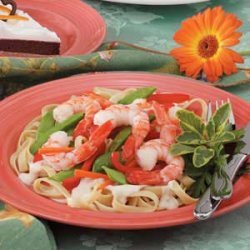Shrimp 'n' Veggie Alfredo recipe