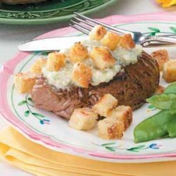 Beef Steaks With Blue Cheese recipe