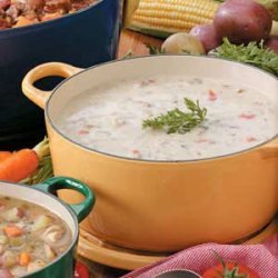 Hearty Garlic Potato Soup recipe