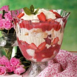 Strawberry Rhubarb Trifle recipe