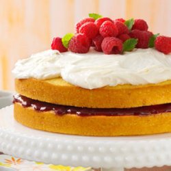 Lemon Raspberry-Filled Cake recipe