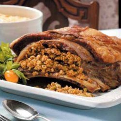 Veal Breast with Farfel Stuffing recipe