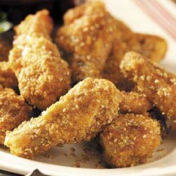 Oven-Fried Sesame Chicken Wings recipe