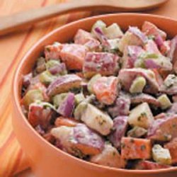 Red and Sweet Potato Salad recipe