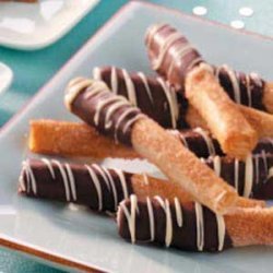 Chocolate-Dipped Phyllo Sticks recipe