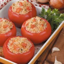Stuffed Tomatoes with Rice recipe