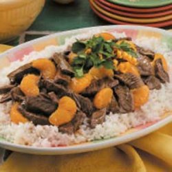 Orange Beef Teriyaki recipe