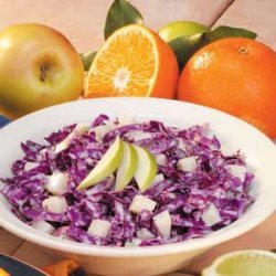 Red Cabbage Apple Slaw recipe