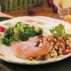Chops With Fruit Stuffing recipe