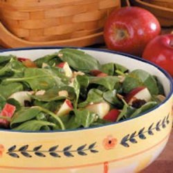 Apple Peanut Spinach Salad recipe