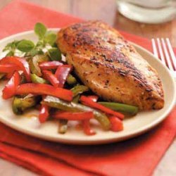 Lemon Chicken and Peppers recipe