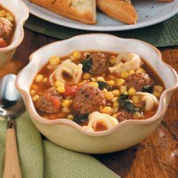 Meatball Tortellini Soup recipe