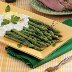 Asparagus with Cream Sauce recipe