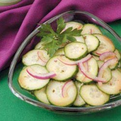 Asian Onion Cucumber Salad recipe