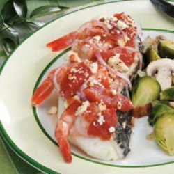 Sea Bass with Shrimp and Tomatoes recipe