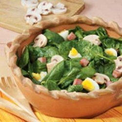 Warm Ham 'n' Spinach Salad recipe