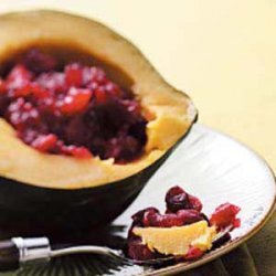 Acorn Squash with Cranberry Stuffing recipe