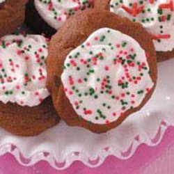 Frosted Molasses Cookies recipe