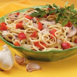 Olive and Red Pepper Linguine recipe